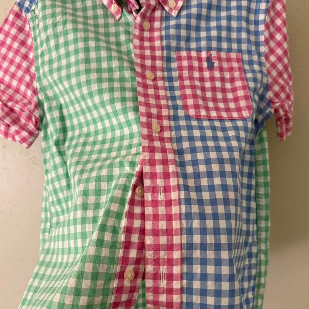 Ralph Lauren Short Sleeve Button Down Shirt Size 6